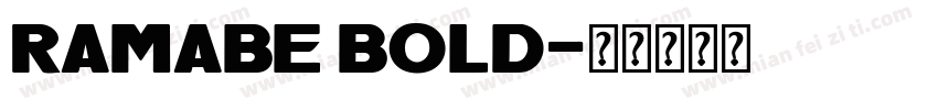 RamabE Bold字体转换